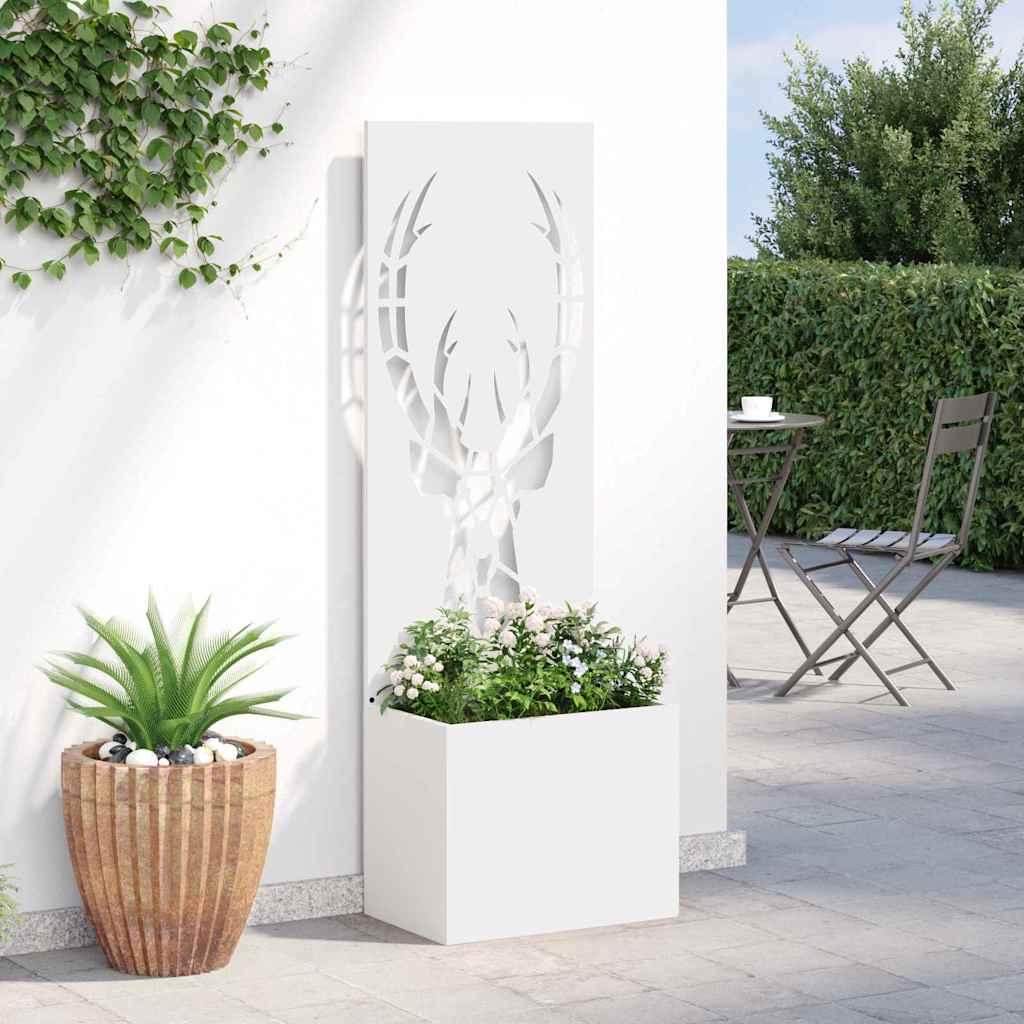 Garden Privacy Screen Animal Prints White 50 x 140 cm