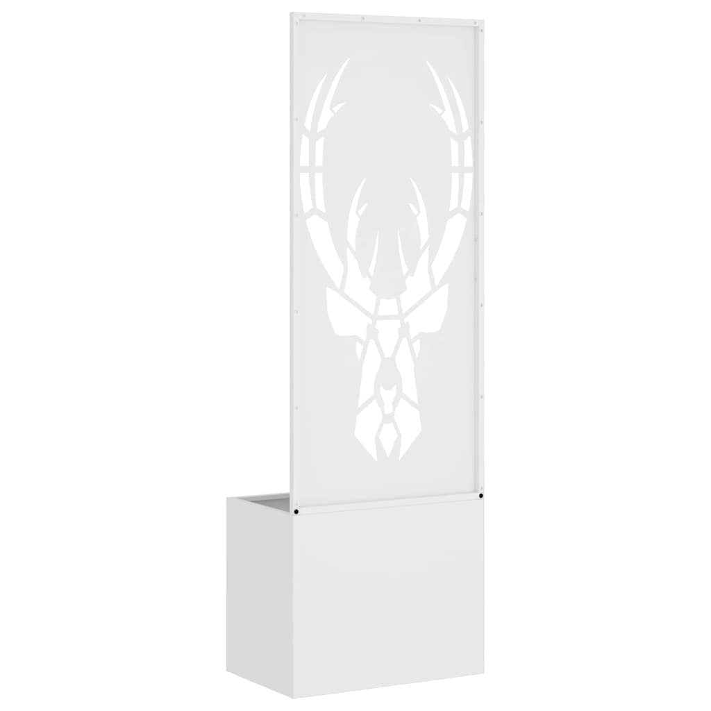 Garden Privacy Screen Animal Prints White 50 x 140 cm
