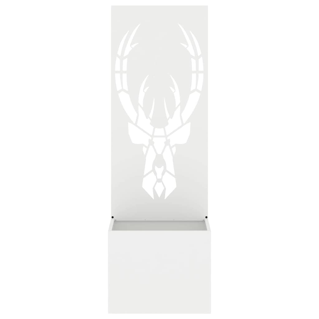 Garden Privacy Screen Animal Prints White 50 x 140 cm