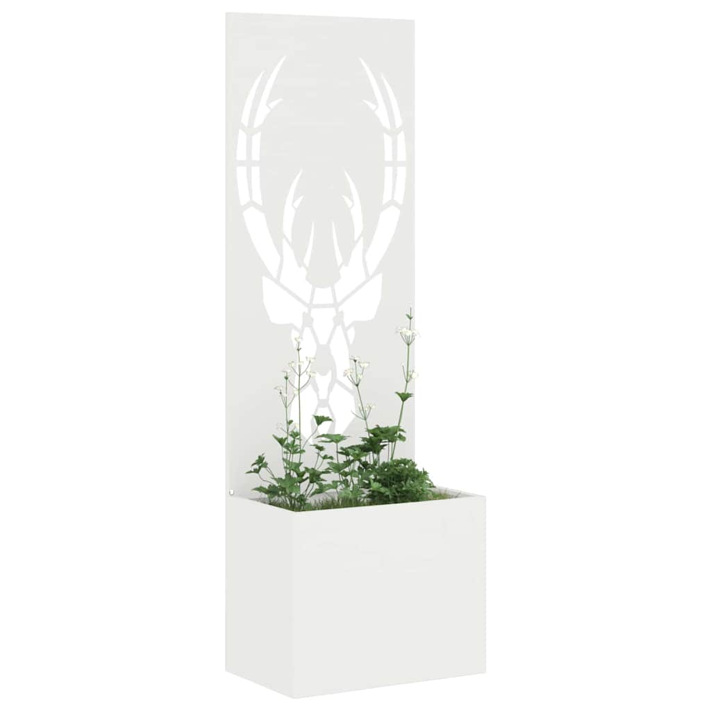 Garden Privacy Screen Animal Prints White 50 x 140 cm