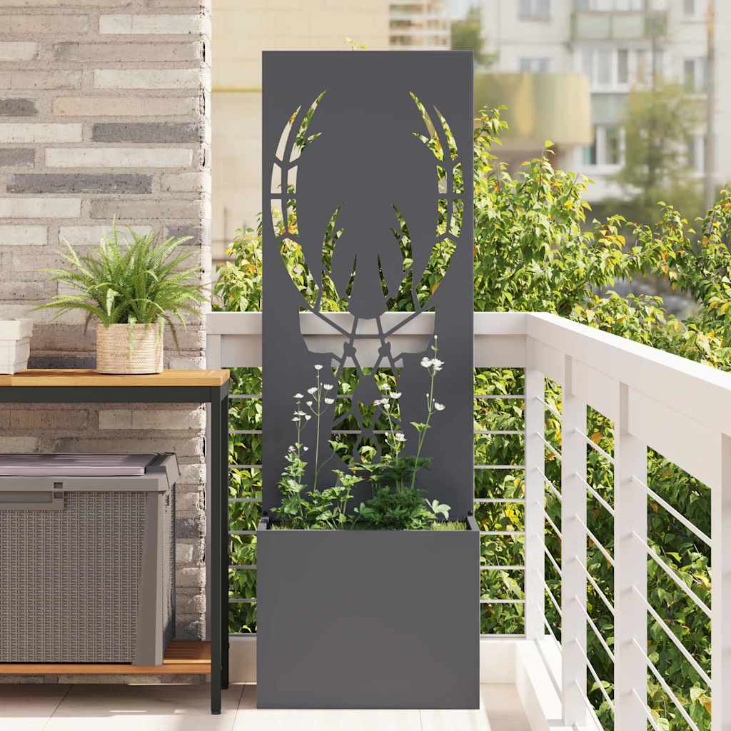 Garden Privacy Screen Animal Patterns Anthracite 50 x 140 cm