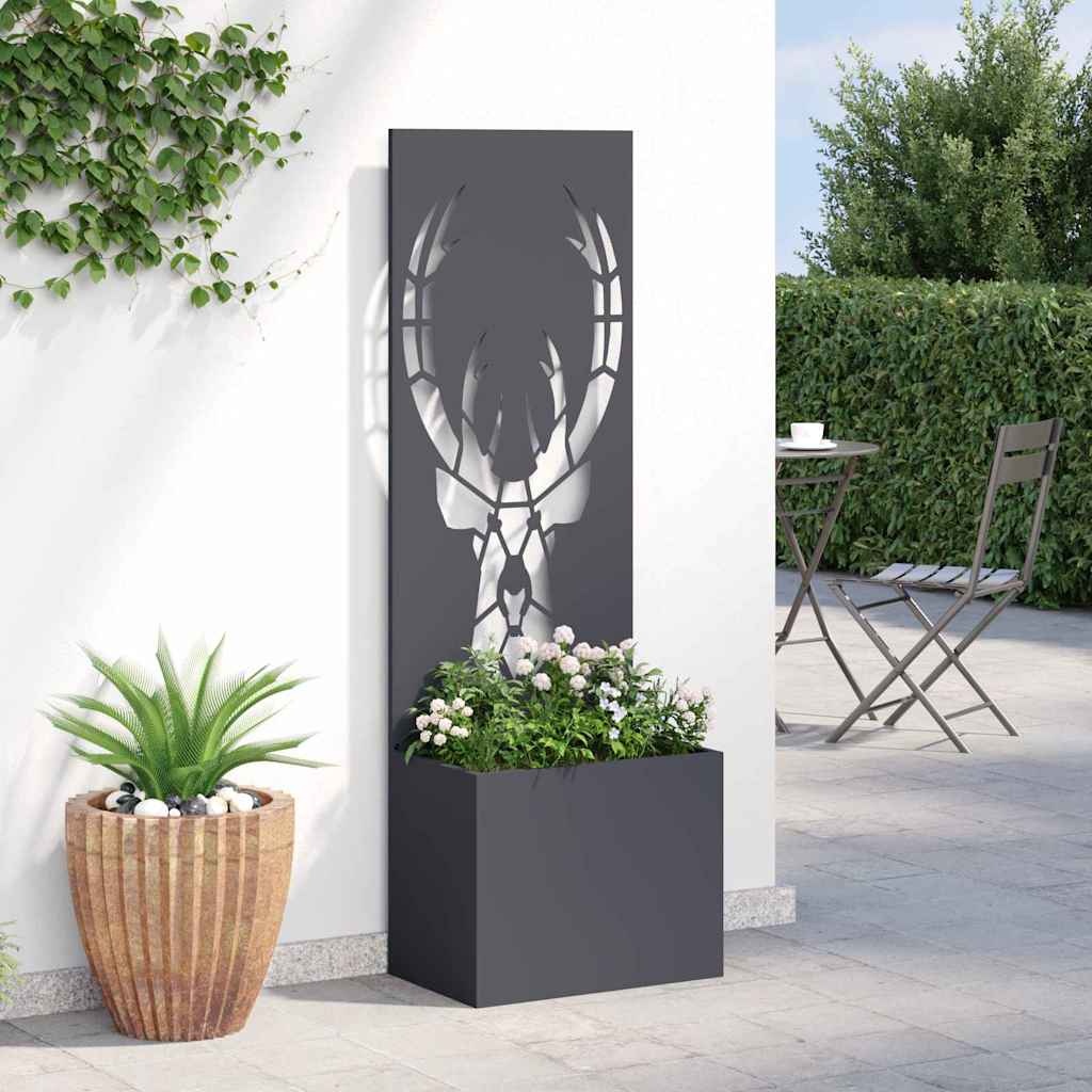 Garden Privacy Screen Animal Patterns Anthracite 50 x 140 cm