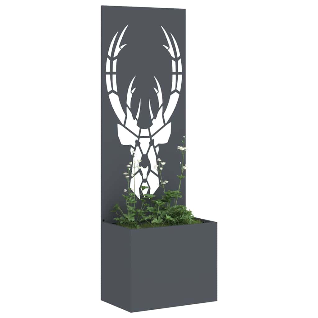 Garden Privacy Screen Animal Patterns Anthracite 50 x 140 cm