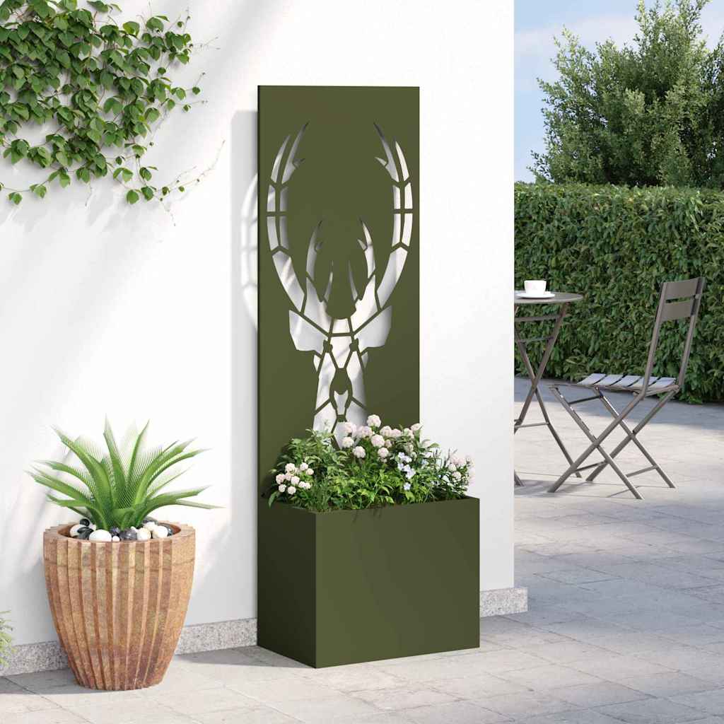 Garden privacy screen Olive green 50 x 140 cm