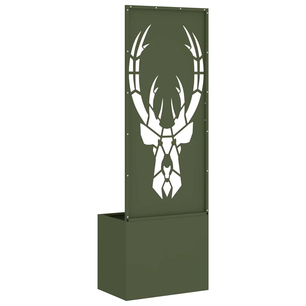 Garden privacy screen Olive green 50 x 140 cm