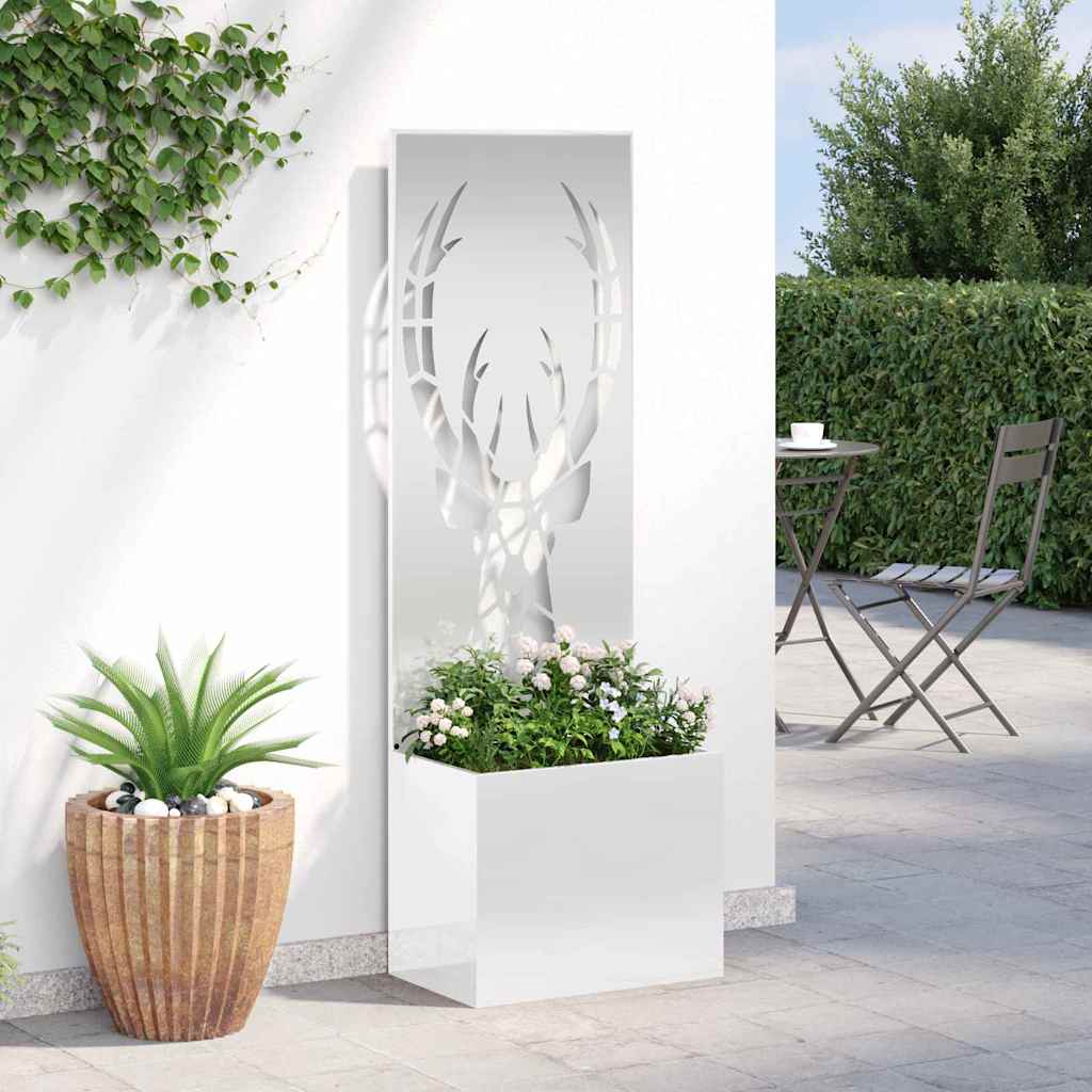 Garden Privacy Screen Animal Pattern Silver 50 x 140 cm