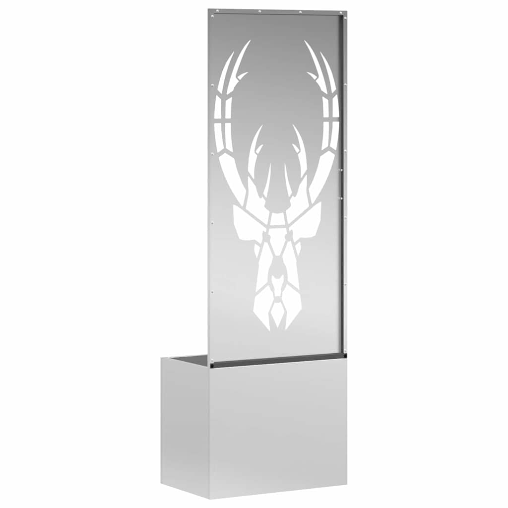 Garden Privacy Screen Animal Pattern Silver 50 x 140 cm