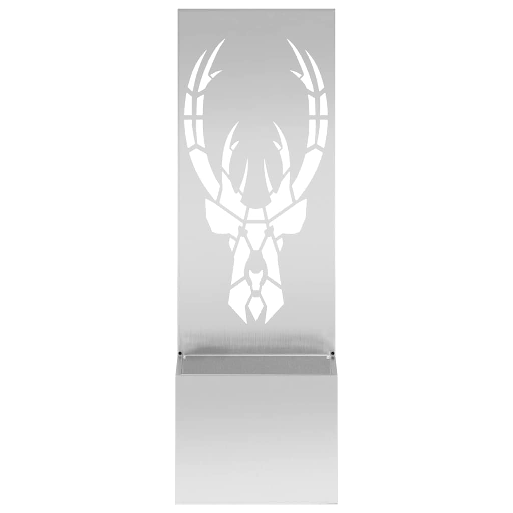 Garden Privacy Screen Animal Pattern Silver 50 x 140 cm