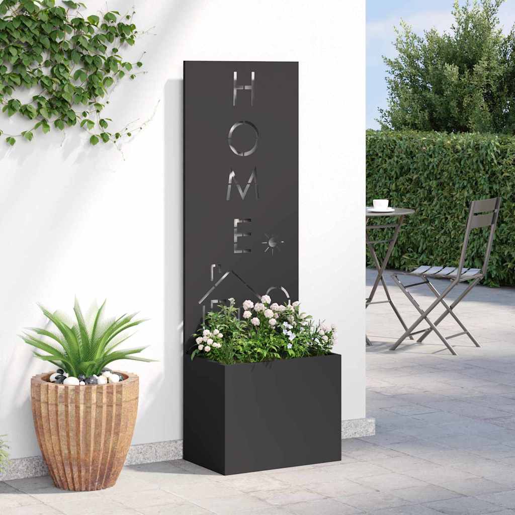 Sodo privatumo ekranas „Fretwork“ Juoda 50 x 140 cm