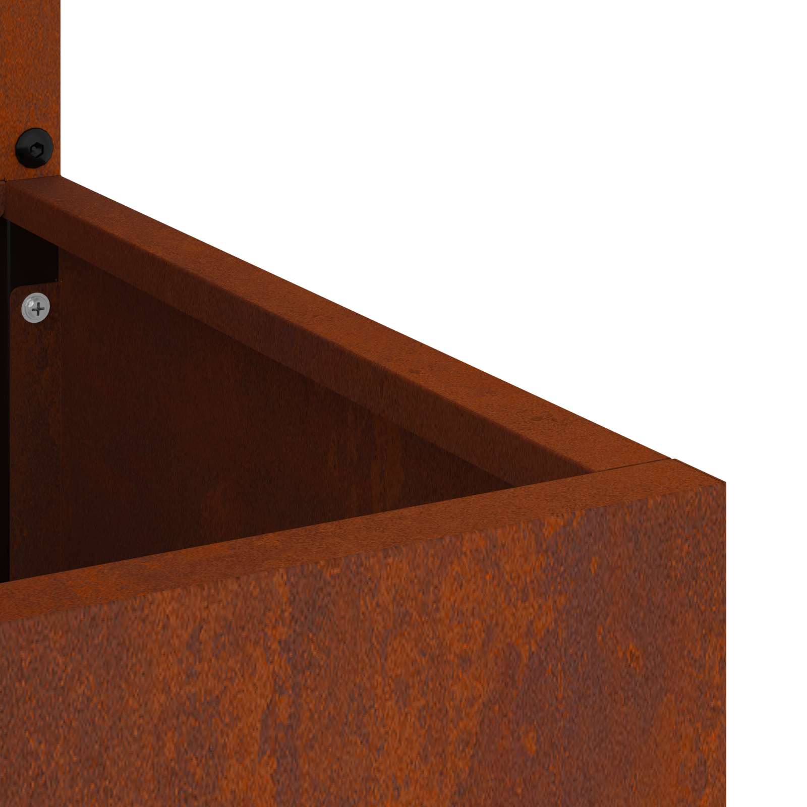 Fretwork Garden Privacy Screen Rusted 50 x 140 cm