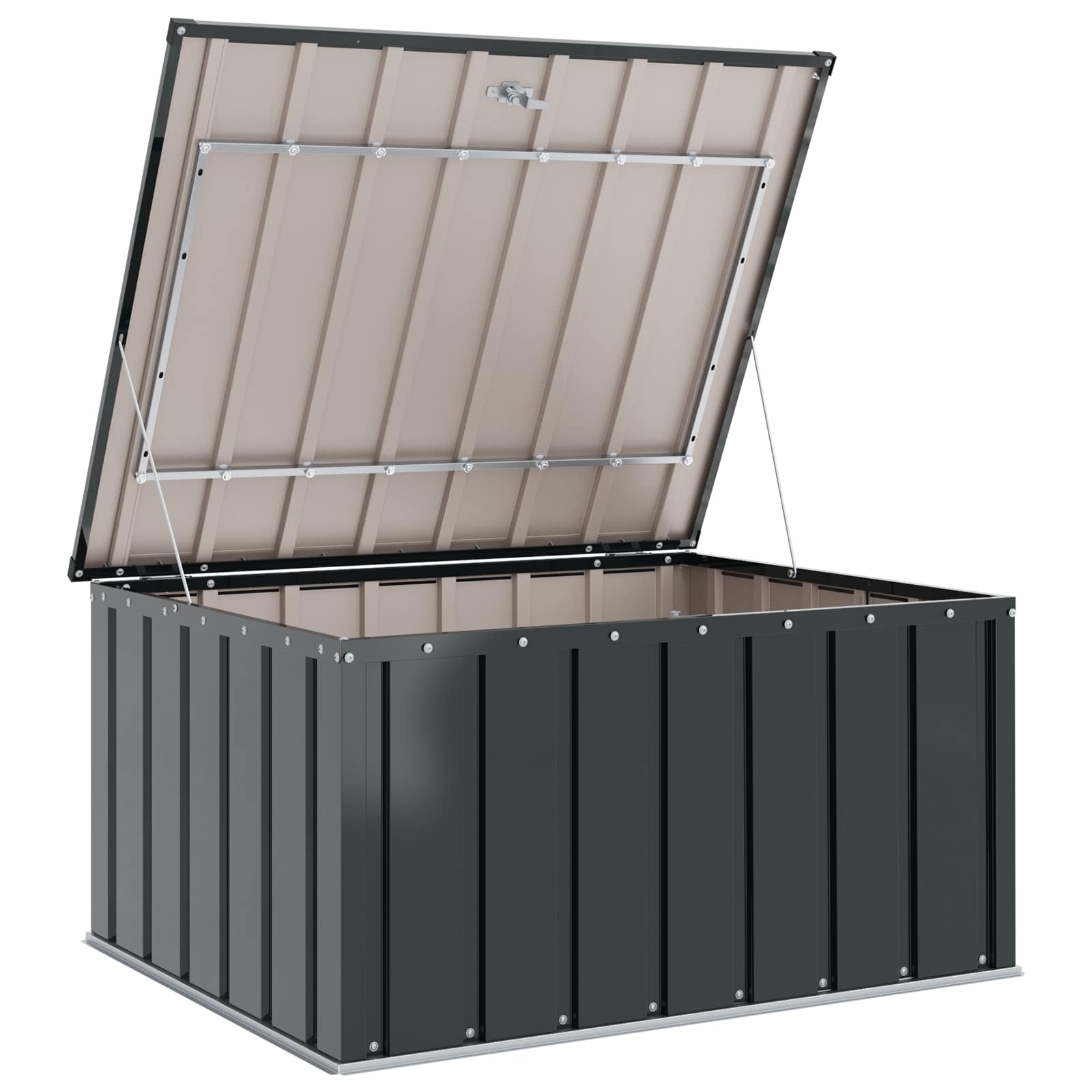 Storage box FOXWOOD, black, 101x82cm