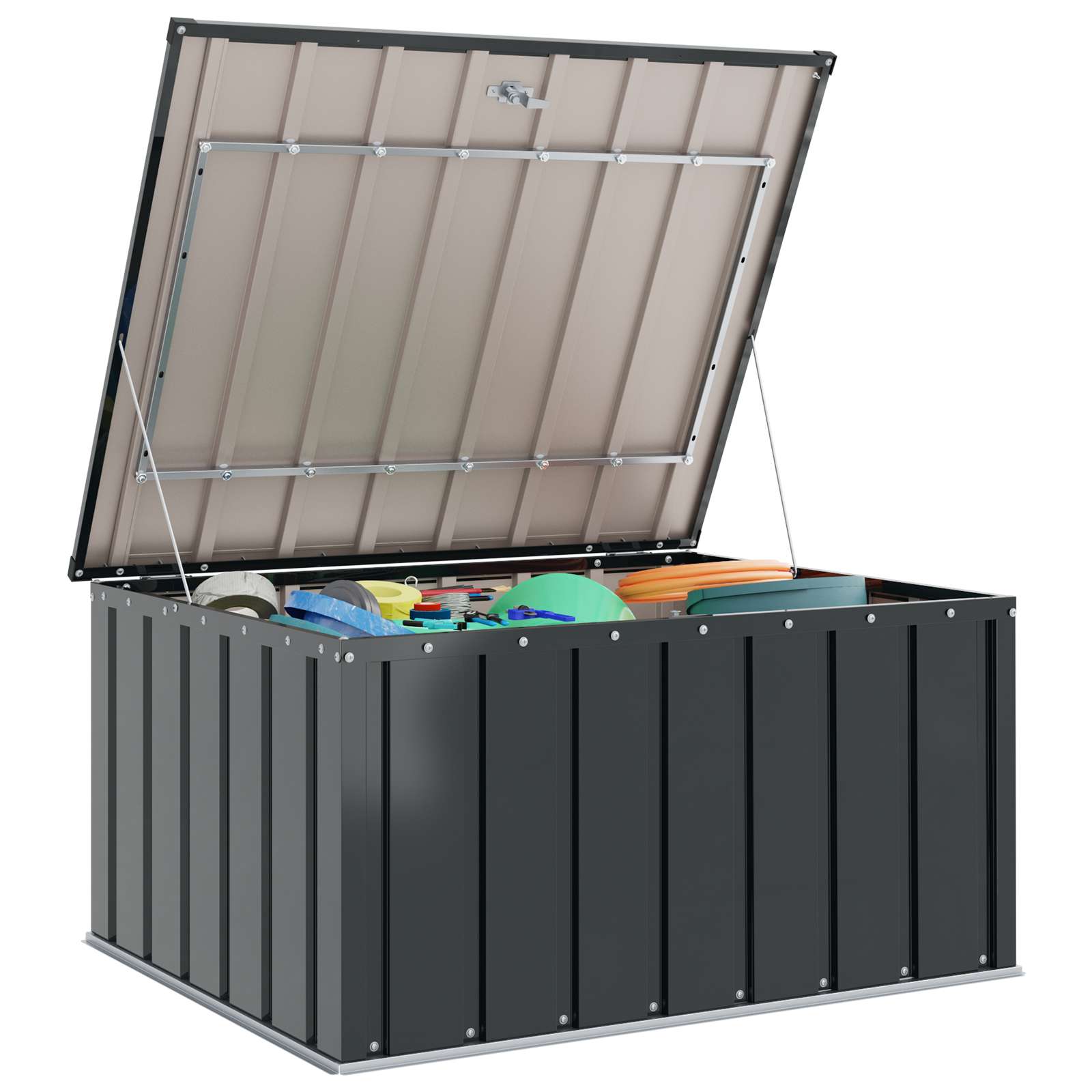 Storage box FOXWOOD, black, 101x82cm
