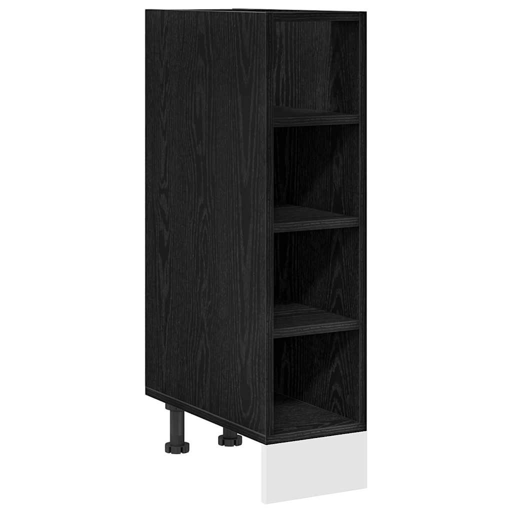 Kitchen Base Cabinet with shelf Riga black oak