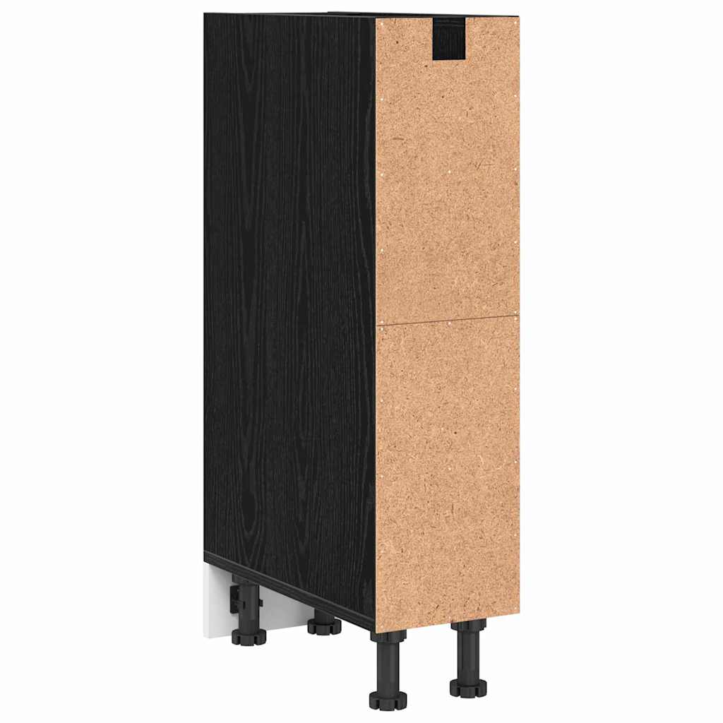 Kitchen Base Cabinet with shelf Riga black oak