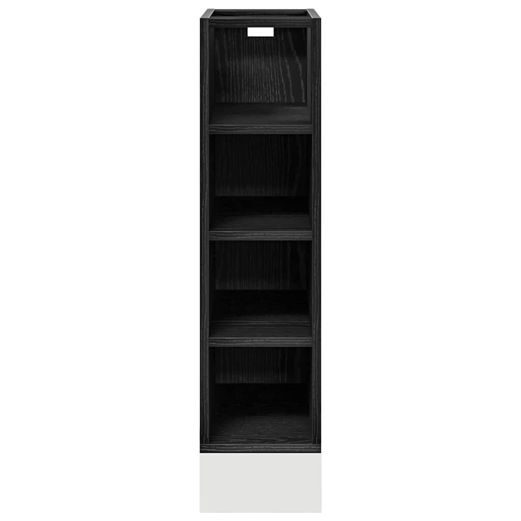 Kitchen Base Cabinet with shelf Riga black oak
