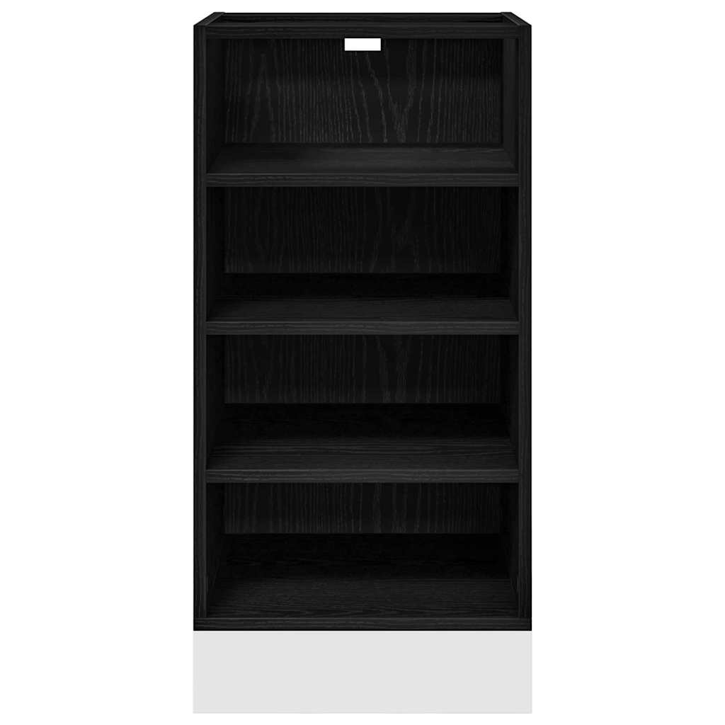 Kitchen Base Cabinet with Drawer Riga Black Oak