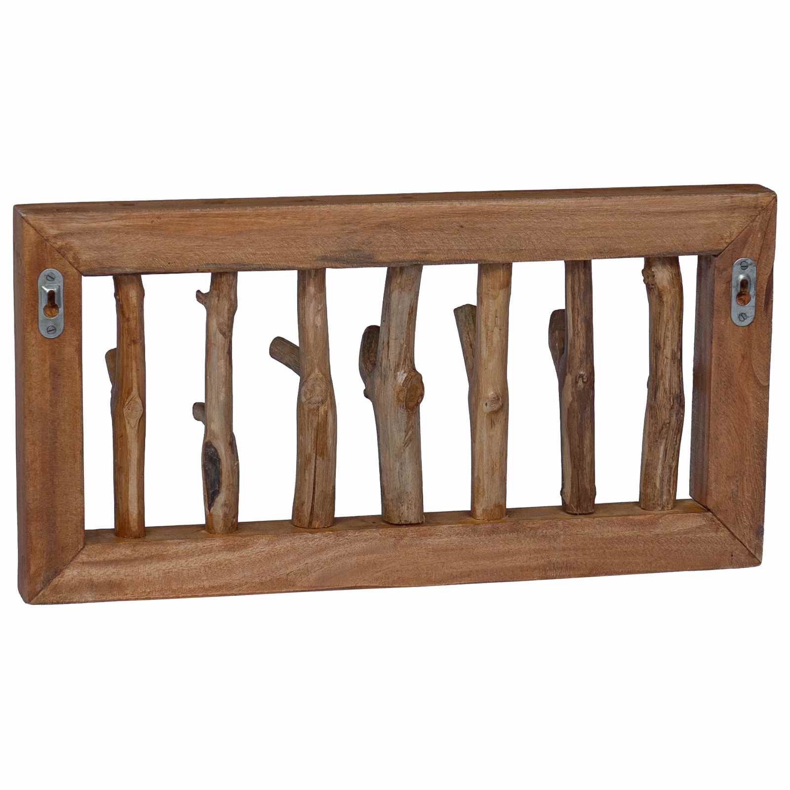 Paltų Kabliukas Natūrali 50 x 10 x 25 cm Kietas mahonio mediena