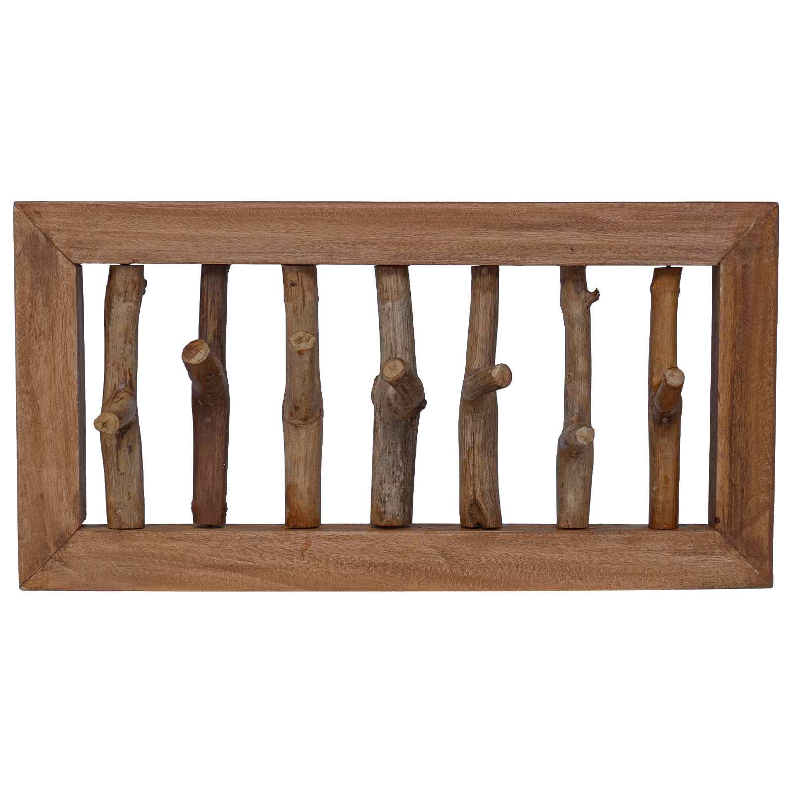 Paltų Kabliukas Natūrali 50 x 10 x 25 cm Kietas mahonio mediena