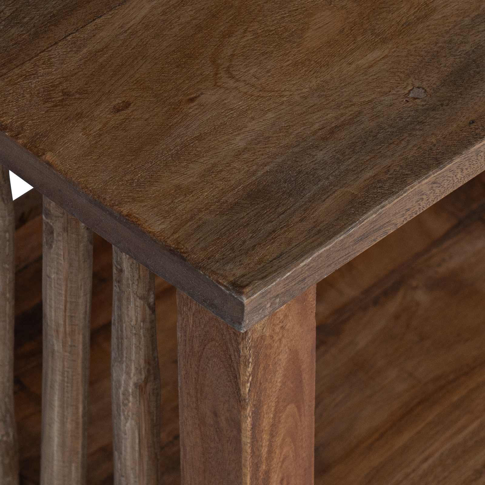 Bedside Table Brown 30 x 30 x 47 cm Solid Reclaimed Wood