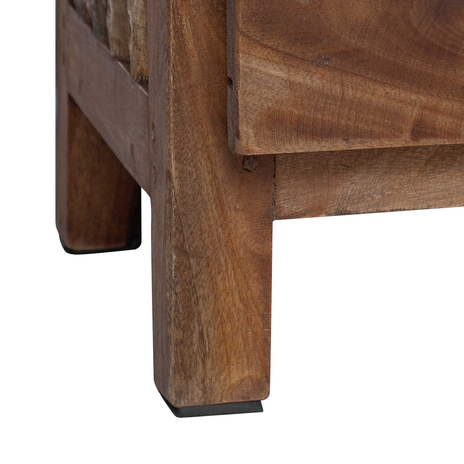 Bedside Table Brown 30 x 30 x 47 cm Solid Reclaimed Wood
