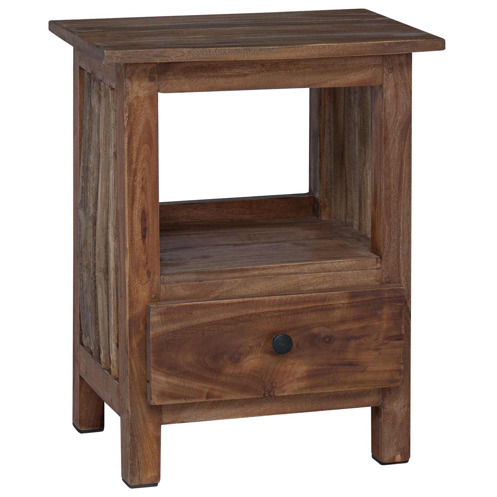 Bedside Table Brown 30 x 30 x 47 cm Solid Reclaimed Wood