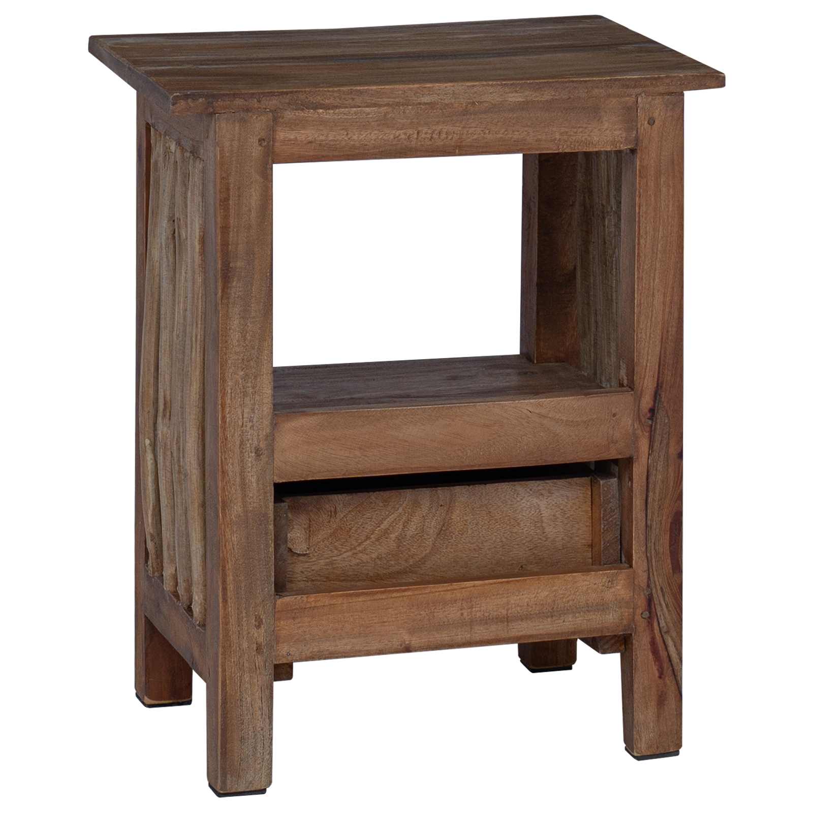 Bedside Table Brown 30 x 30 x 47 cm Solid Reclaimed Wood