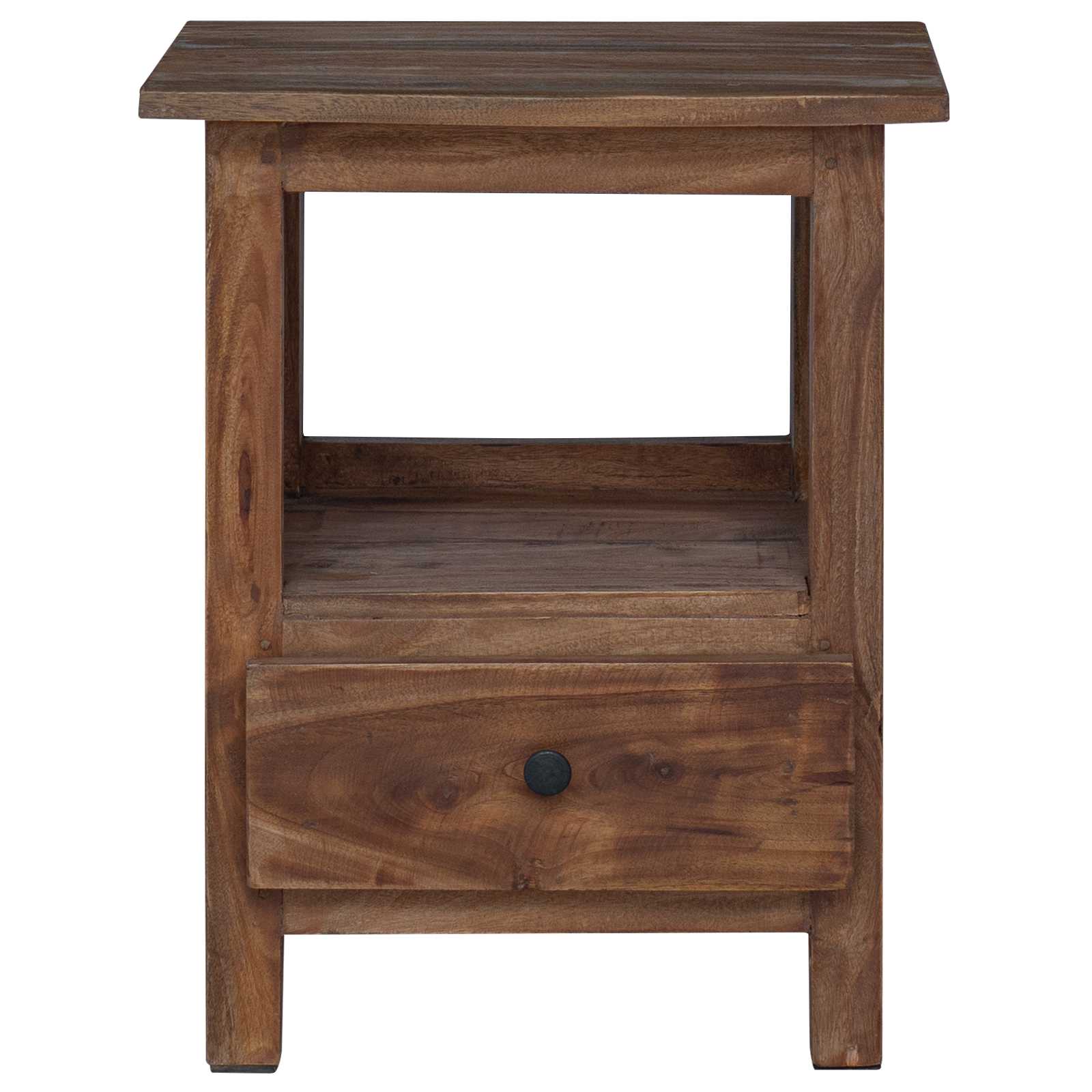 Bedside Table Brown 30 x 30 x 47 cm Solid Reclaimed Wood
