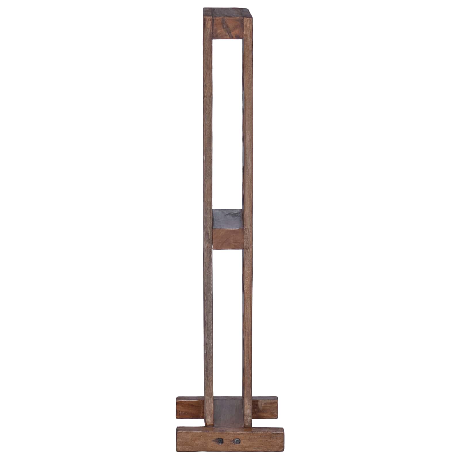 Coat Rack Brown 20 x 25 x 100 cm Solid Mahogany Wood
