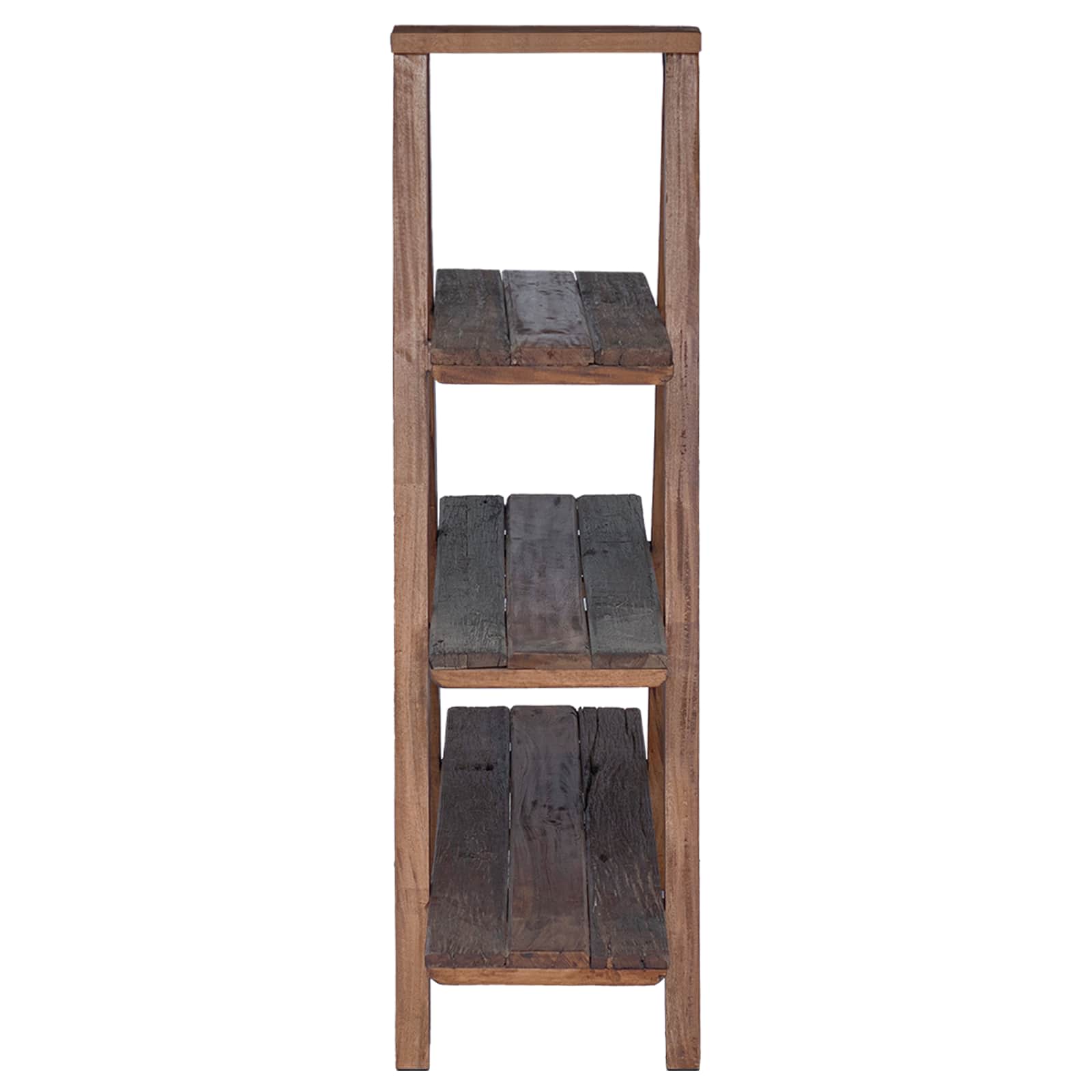 Folding Stand Brown 79.5 x 35 x 112 cm Solid Reclaimed Wood