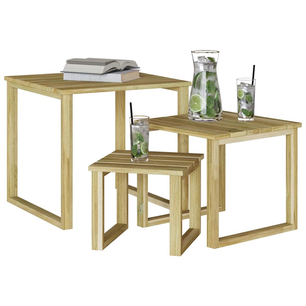 staliuku 3 pcs Natūrali Impregnuota pušies mediena