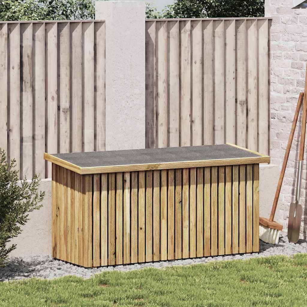 Sodo saugojimo dėžė su saugykla Natūrali 119 x 44 x 58,5 cm