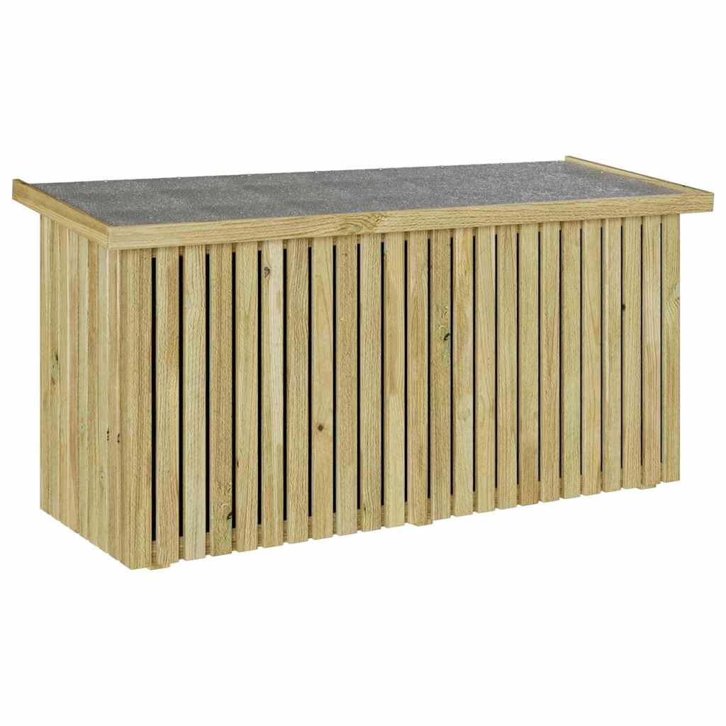 Sodo saugojimo dėžė su saugykla Natūrali 119 x 44 x 58,5 cm