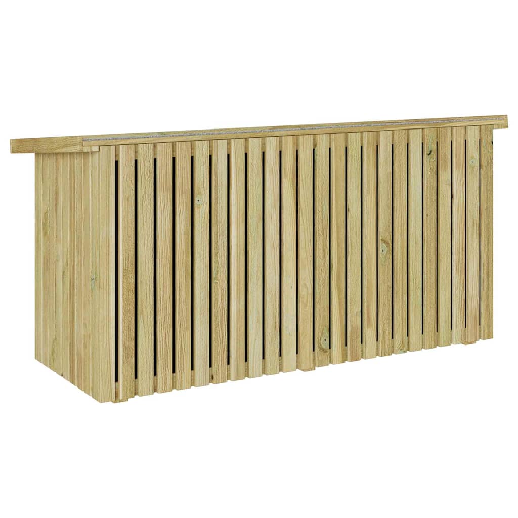 Sodo saugojimo dėžė su saugykla Natūrali 119 x 44 x 58,5 cm