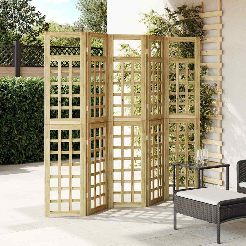 Išorinė privatumo užtvara 5 pcs Ruda 200 x 180 cm