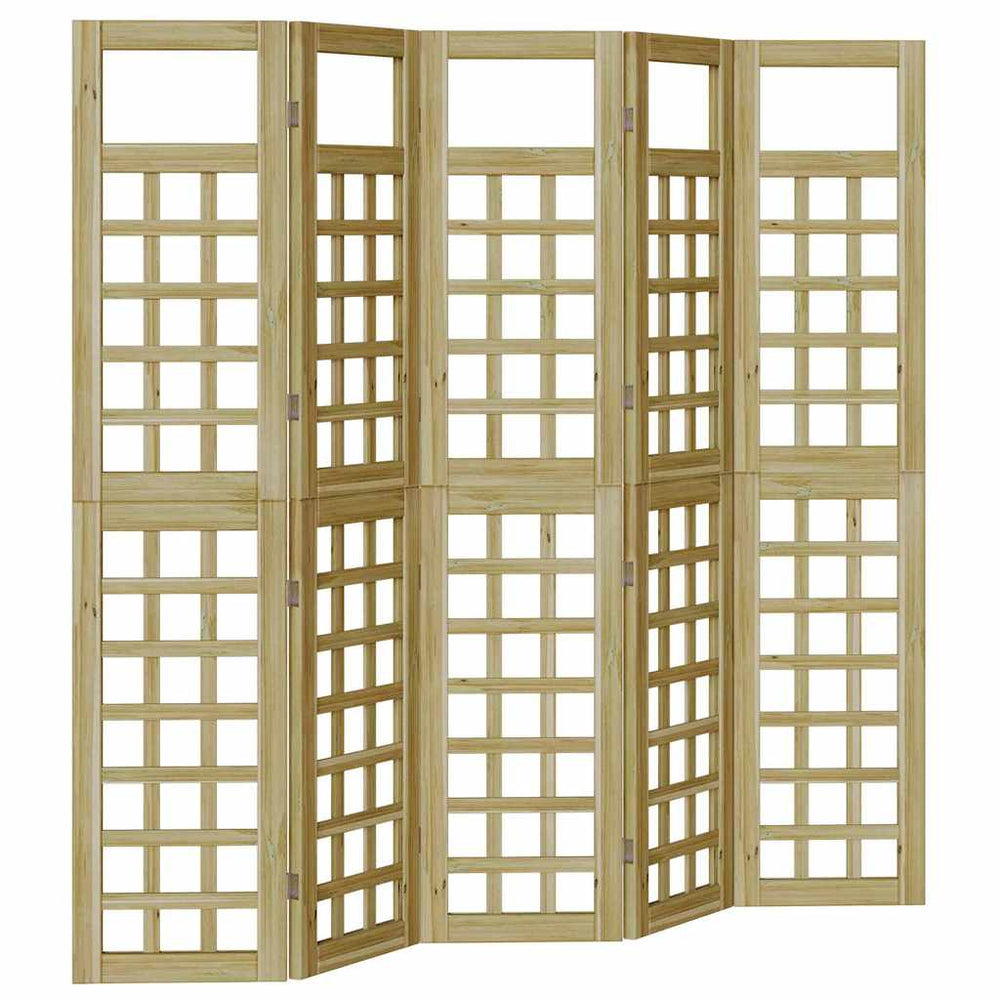 Išorinė privatumo užtvara 5 pcs Ruda 200 x 180 cm