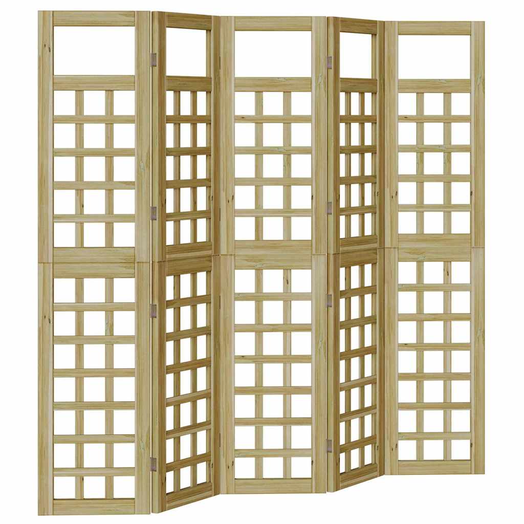 Išorinė privatumo užtvara 5 pcs Ruda 200 x 180 cm