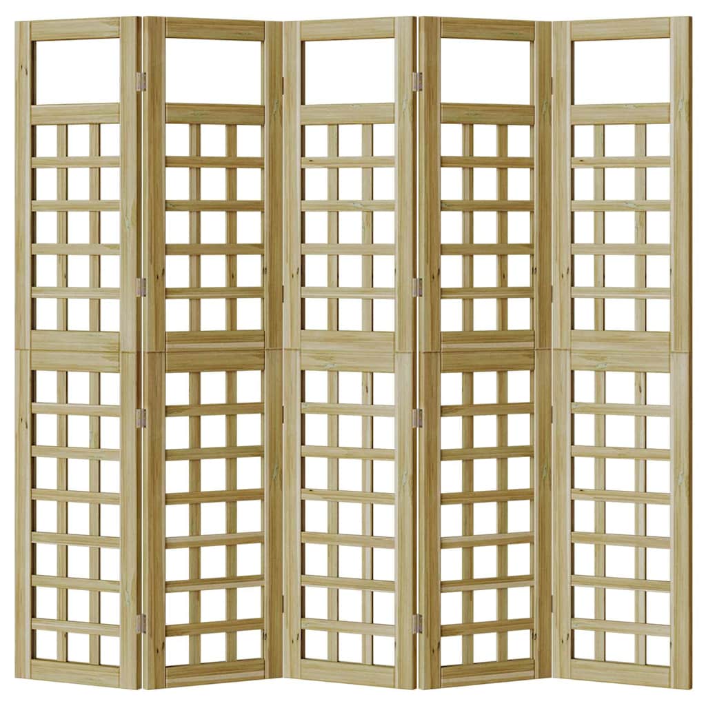 Išorinė privatumo užtvara 5 pcs Ruda 200 x 180 cm