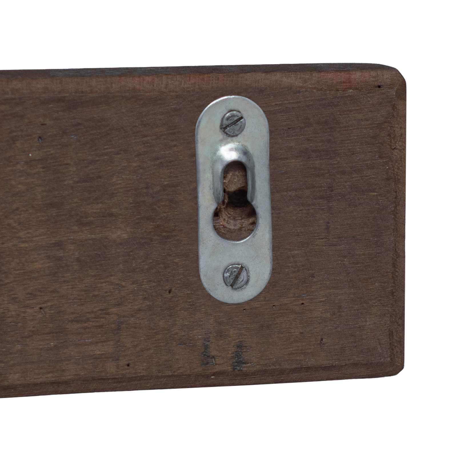 Coat Rack Brown 60 x 7 x 8 cm Solid Reclaimed Wood