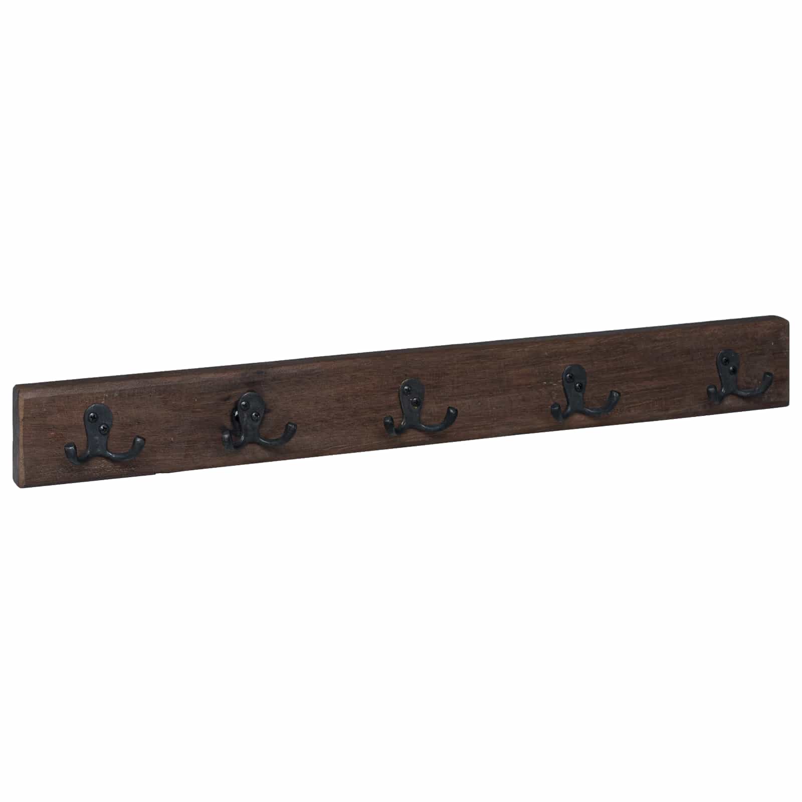 Coat Rack Brown 60 x 7 x 8 cm Solid Reclaimed Wood