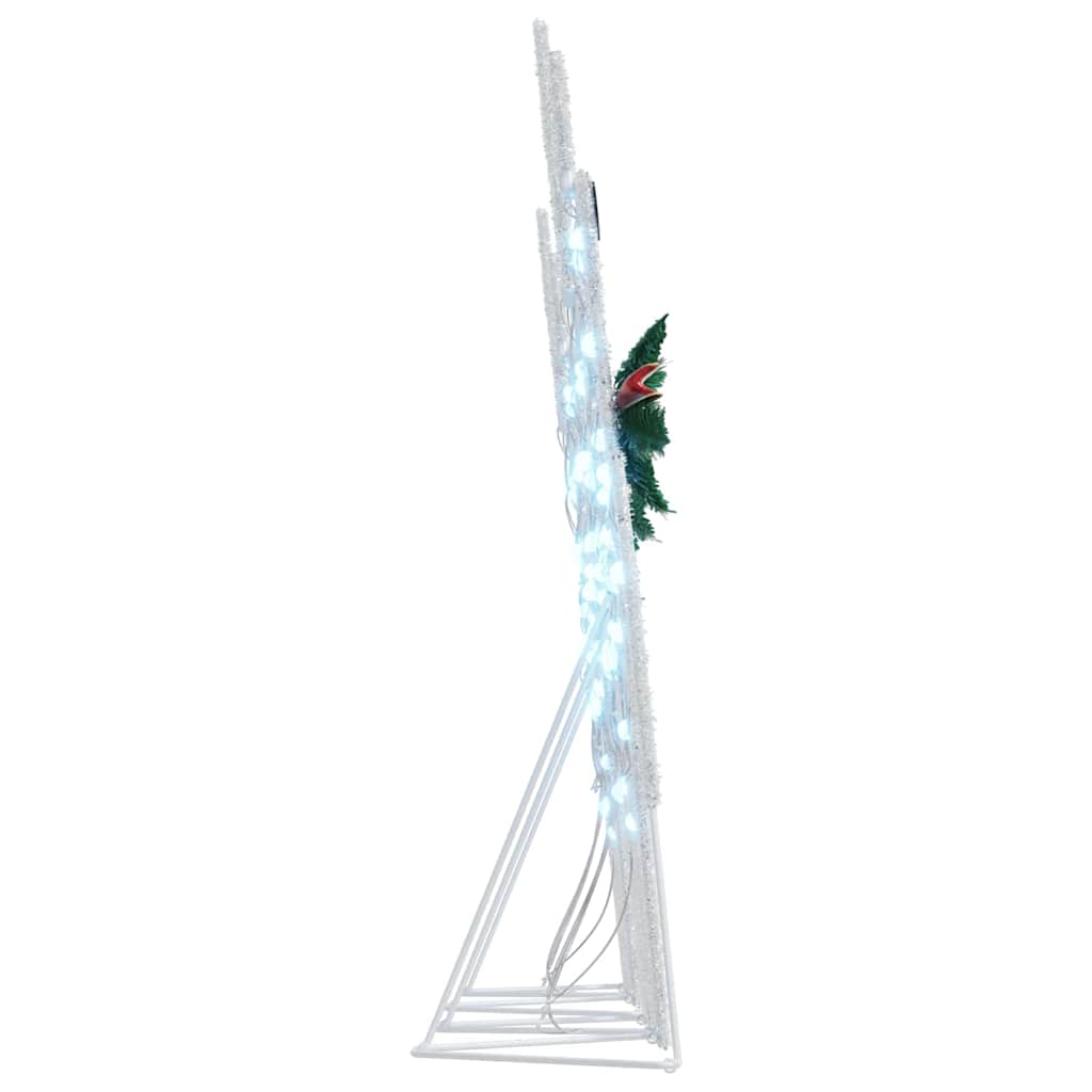 LED deer 4 pcs White fabric