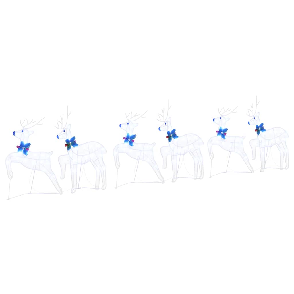 LED elniai 6 pcs Balta audinys