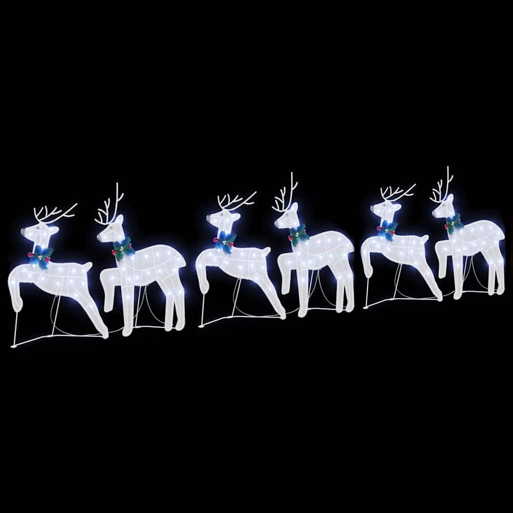 LED elniai 6 pcs Balta audinys