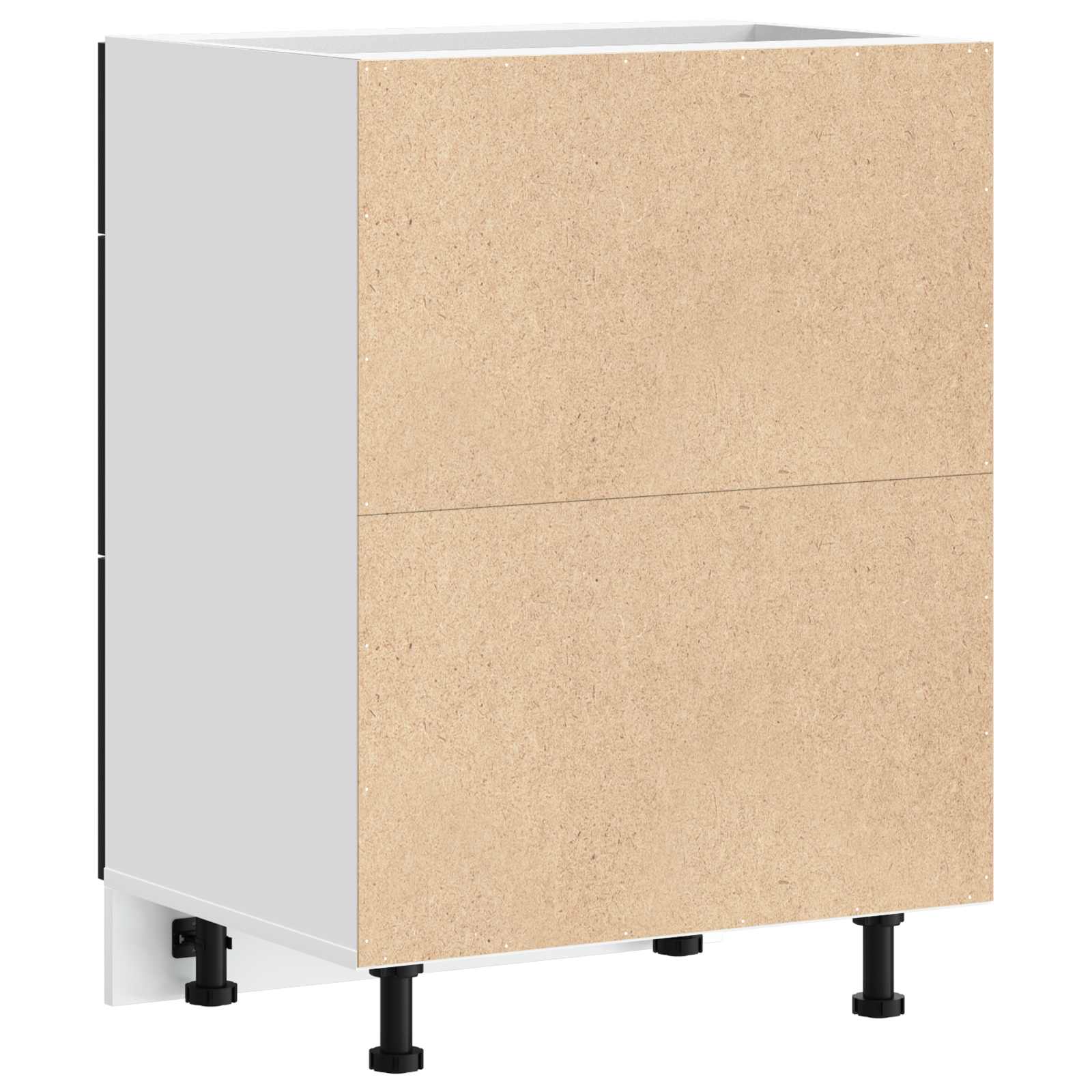 Kitchen Base Cabinet with Drawer Riga Black Oak