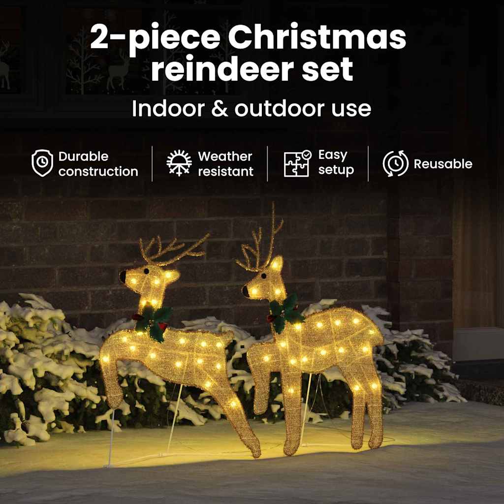 LED elniai 2 pcs Šilta balta audinys