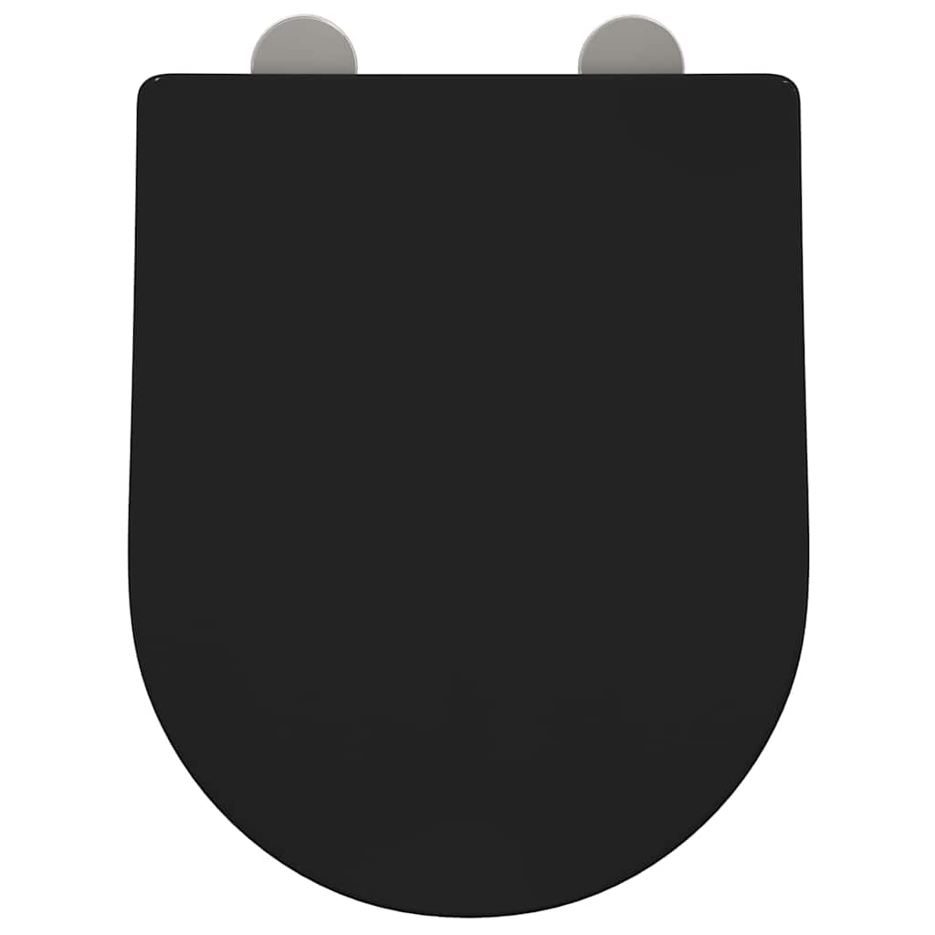 Tualeto sėdynė Juoda 48 x 36.5 x 4.5 cm Polipropilenas