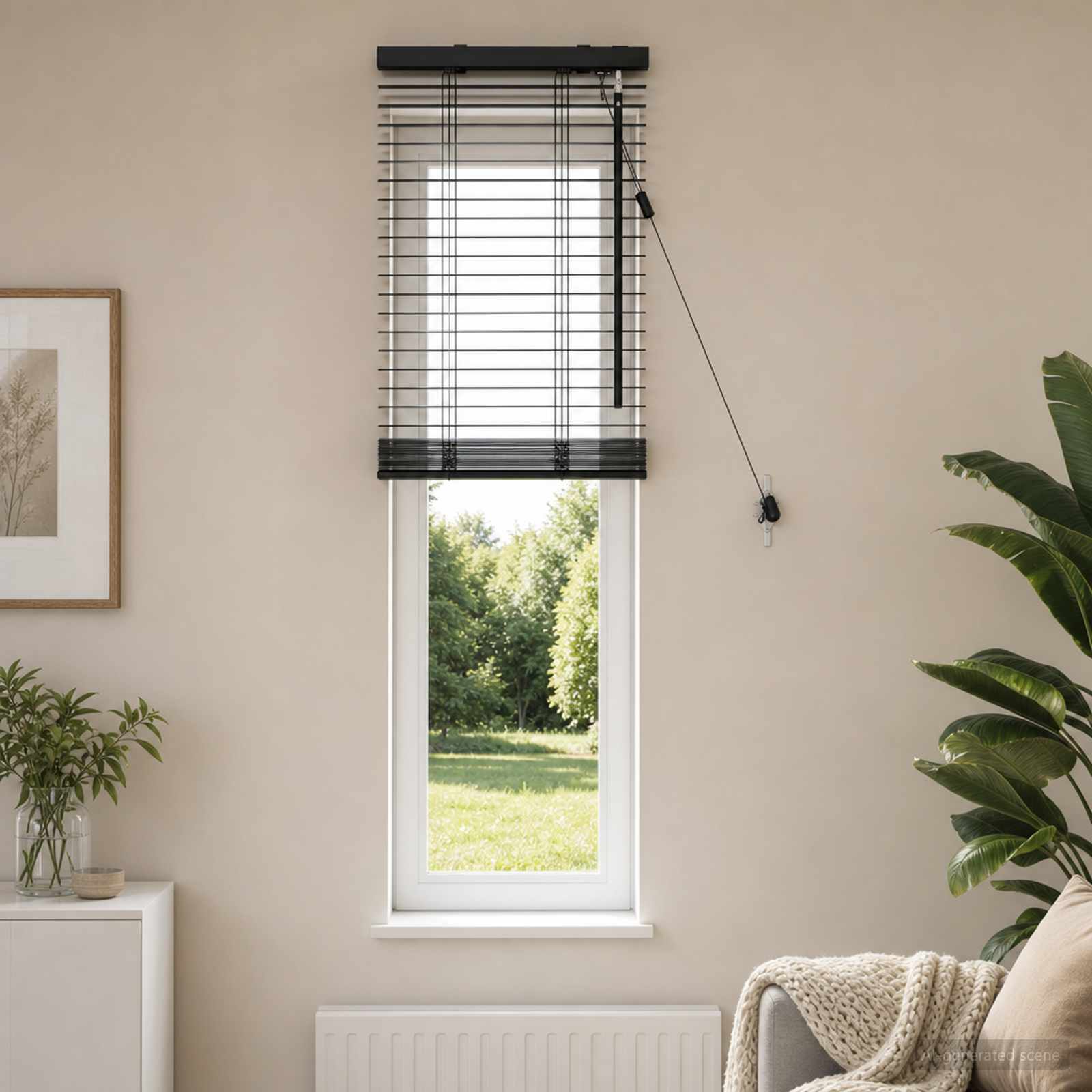 Venecijos žaliuzės Juoda 40 x 130 cm 35 mm