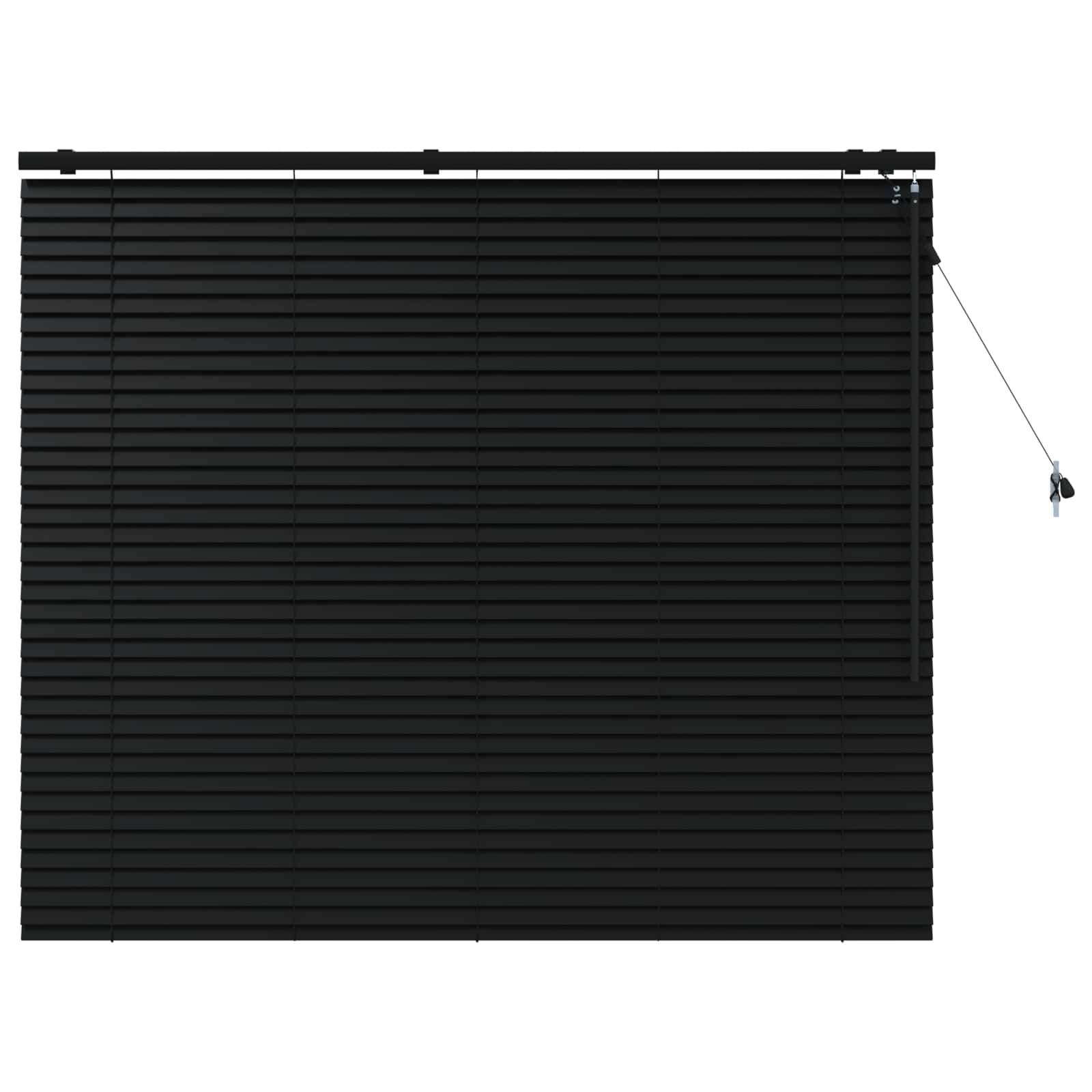Venecijos žaliuzės Juoda 135 x 130 cm 35 mm