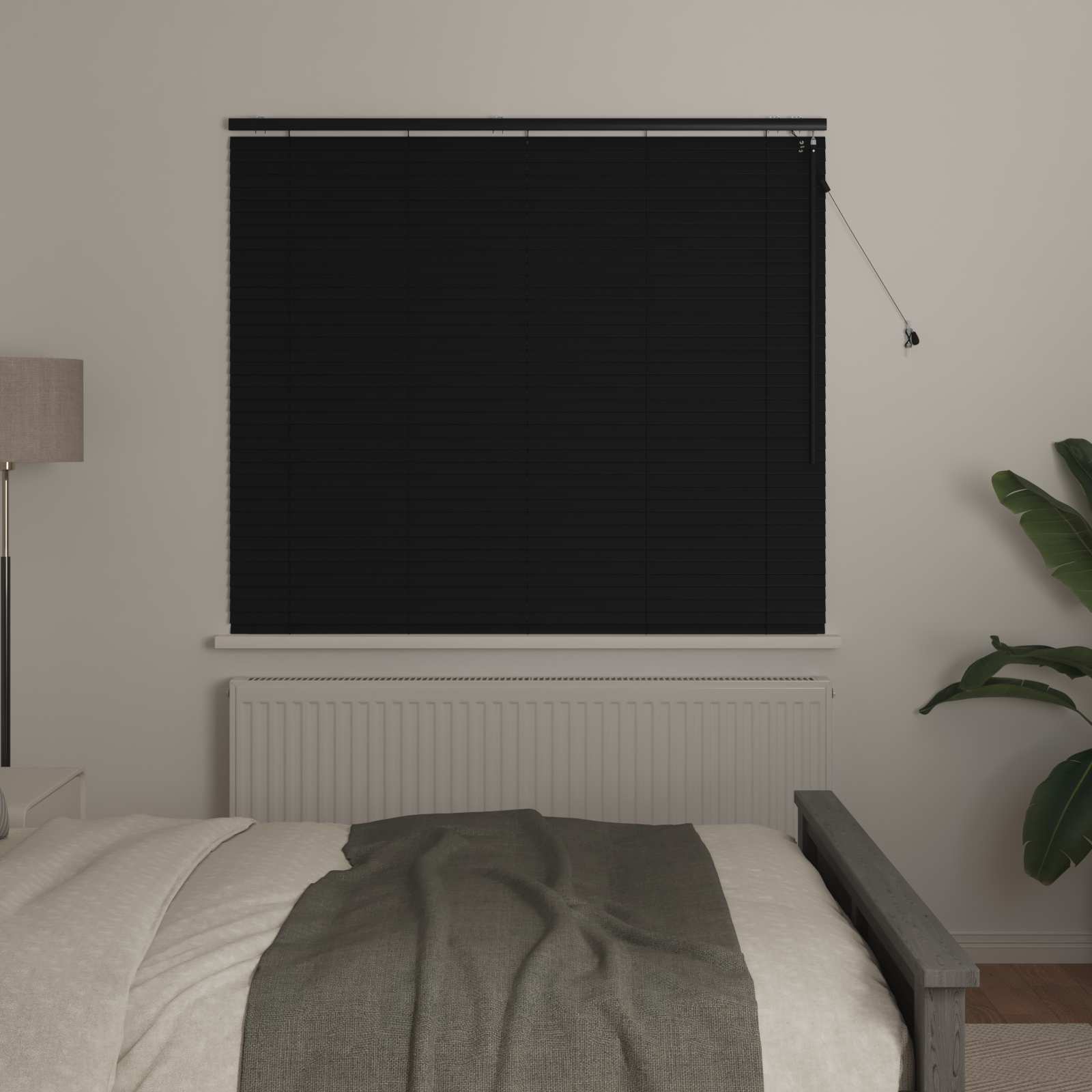Venecijos žaliuzės Juoda 150 x 130 cm 35 mm