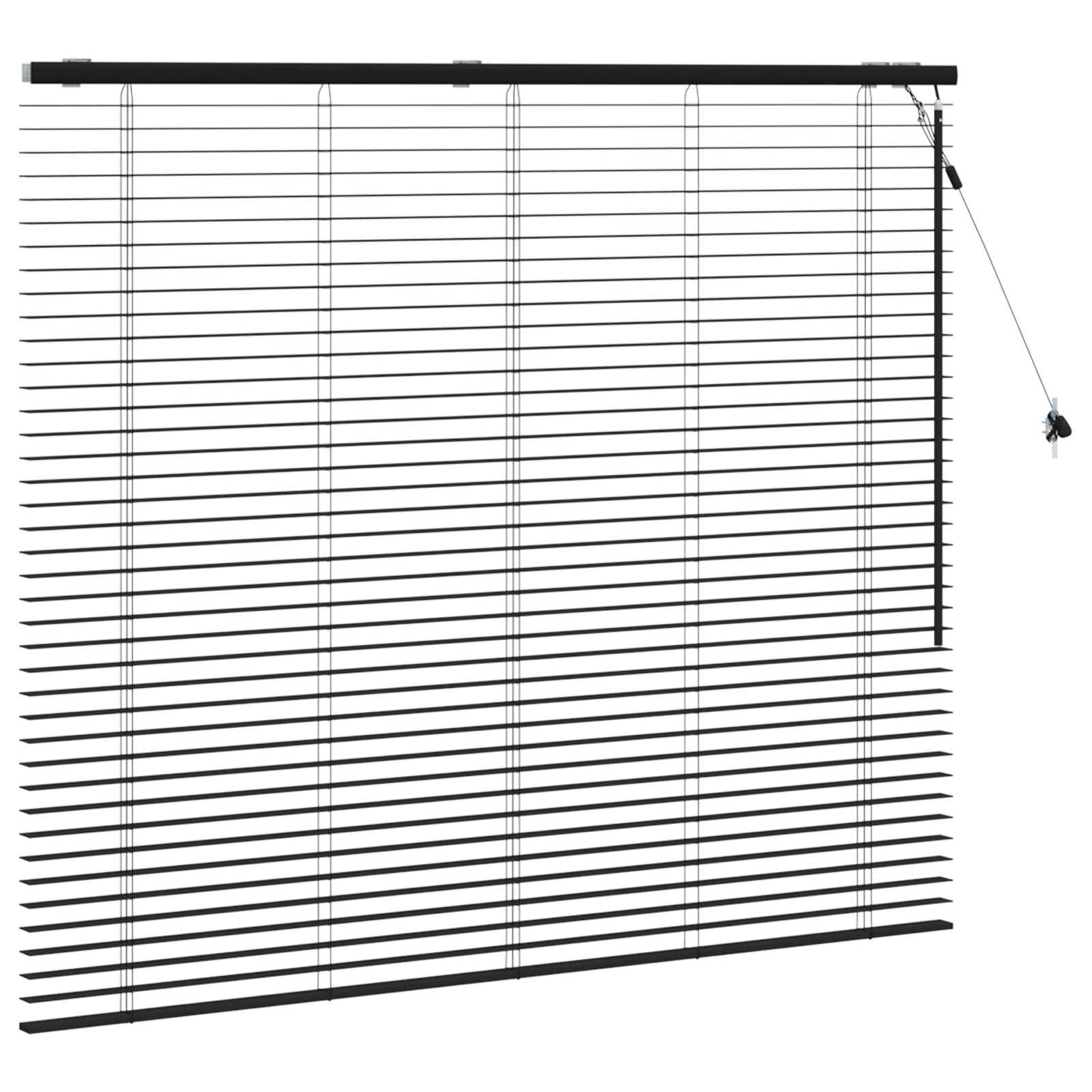 Venecijos žaliuzės Juoda 155 x 130 cm 35 mm