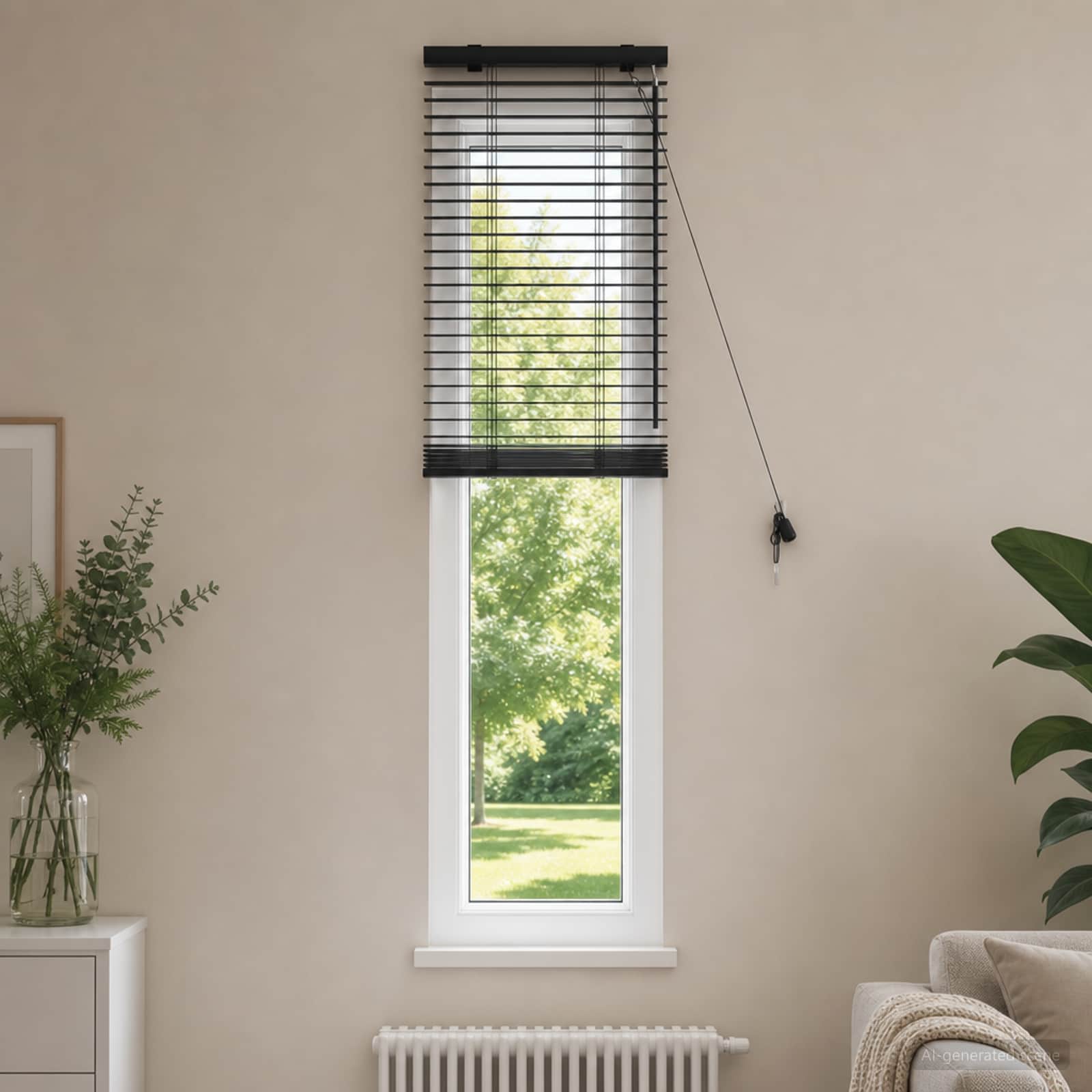 Venecijos žaliuzės Juoda 45 x 160 cm 35 mm
